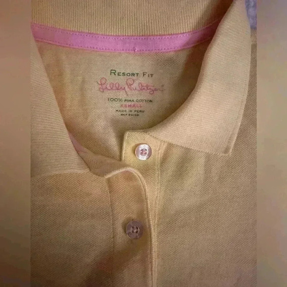 Lilly Pulitzer Summer Yellow Polo - Picture 2 of 6